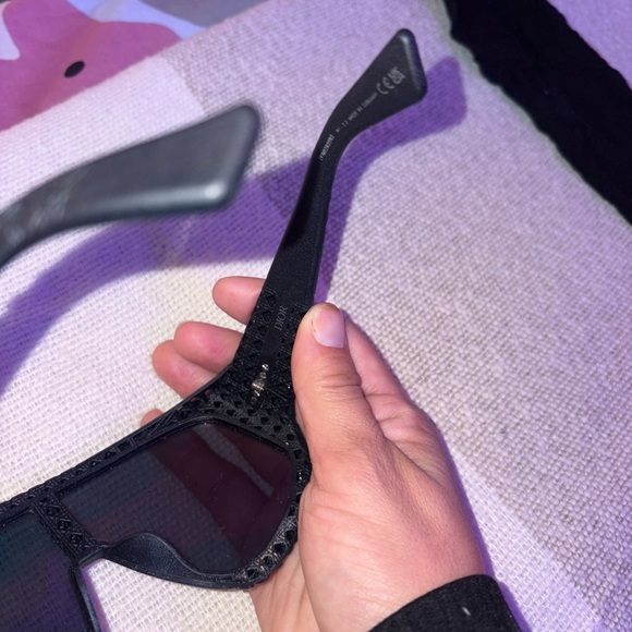 Black and Purple Visor Sunglasses - Picture 7 of 11